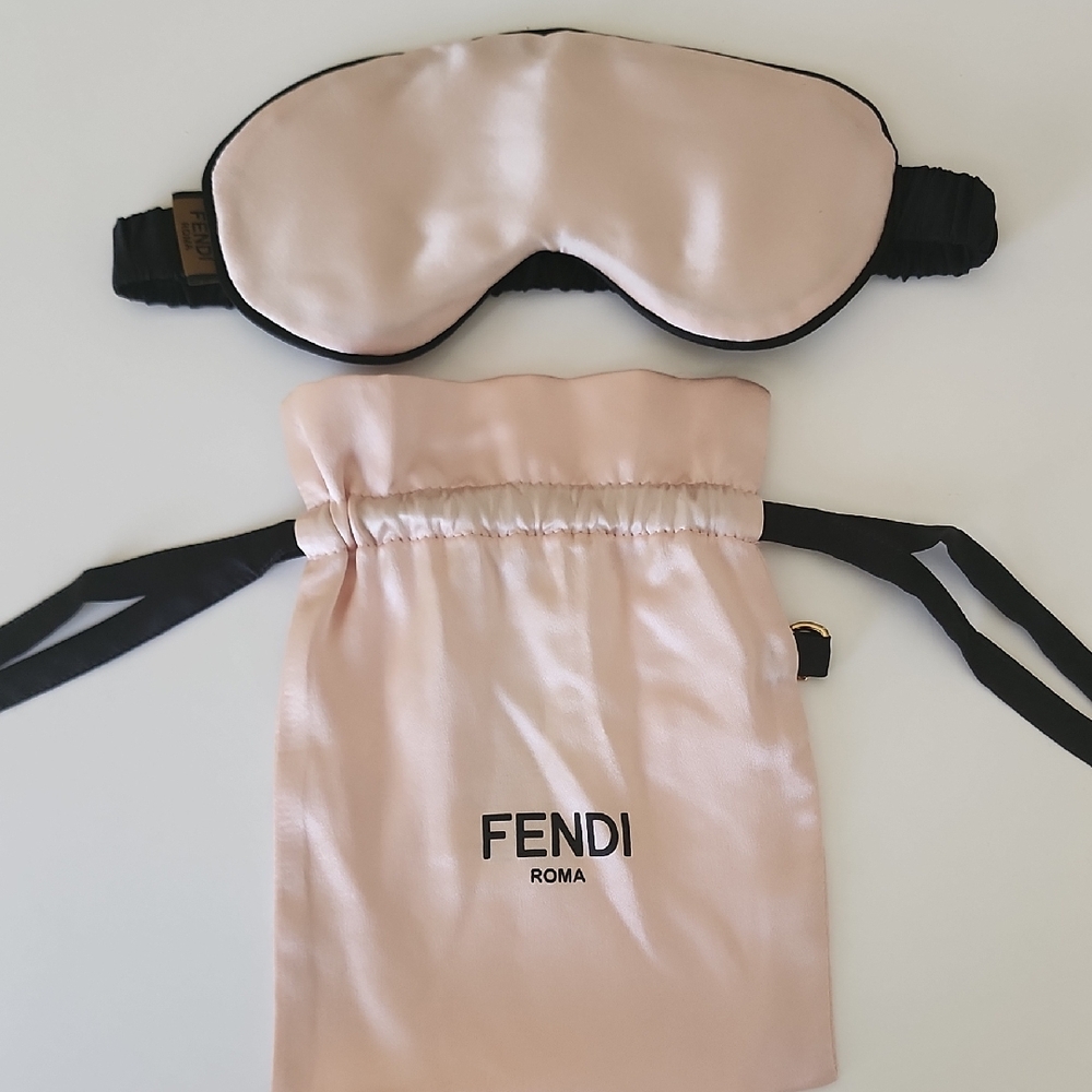 Fendi Pink Blush Silk Sleep Mask